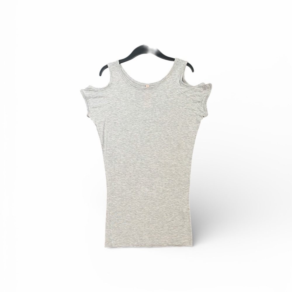 Bailey 44  Gray Off  Shoulder Tee Small